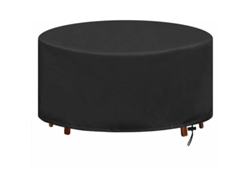 MEOIRUERY Cubierta Redonda para Mesa de Jardín en Lona Impermeable Anti-UV Oxford Resistente 128x71cm