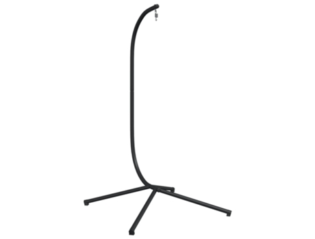 Soporte de silla colgante huevo acero VIDAXL negro