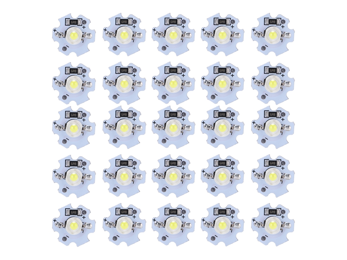 2026-25 Piezas Chips Led De 5v 1w 200lm Bombillas Led De Alta Potencia Para Luminarias Diy Blanco Frío 10000k