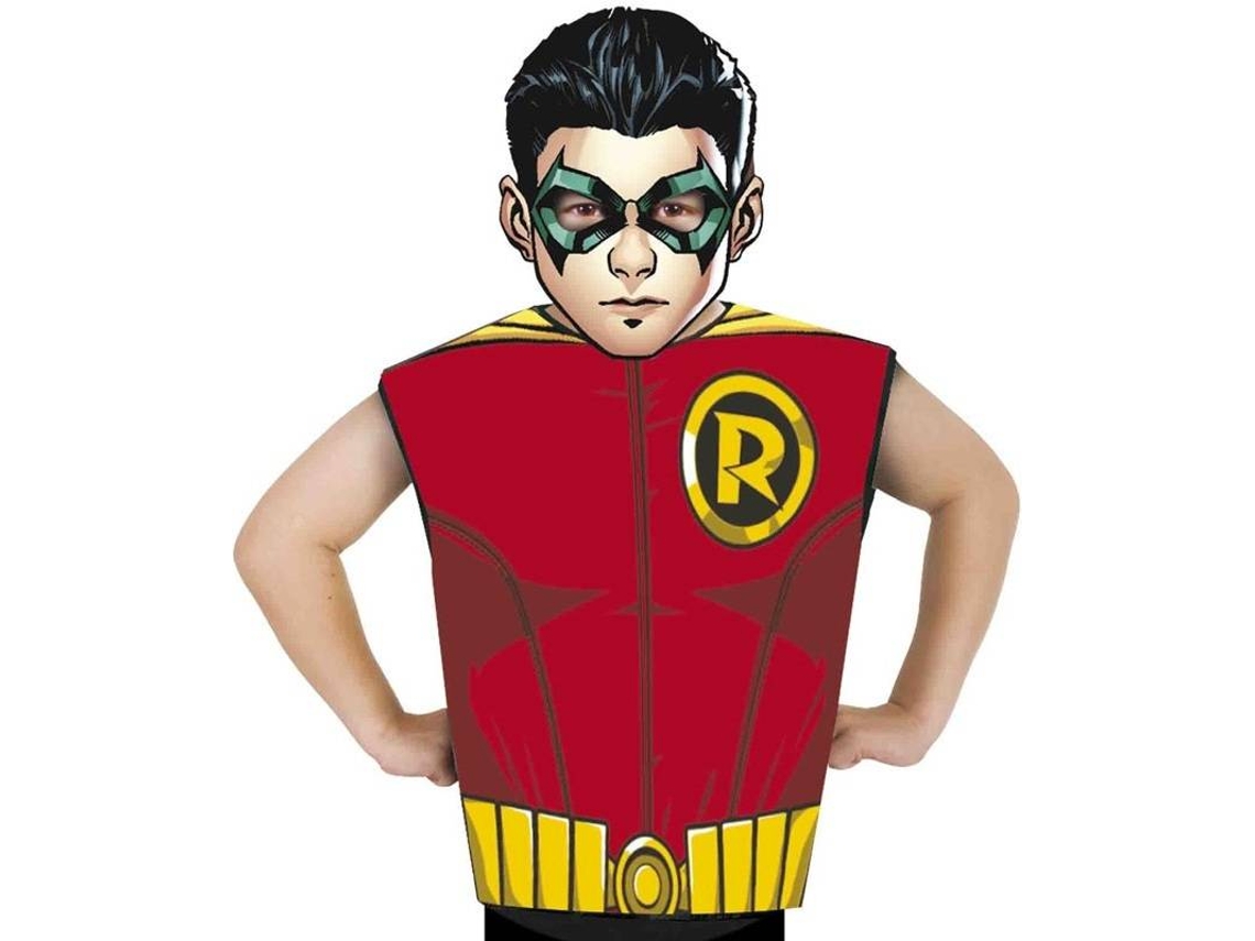 Disfraz Unisex RUBIE'S O el kit de Batman Robin (Poliéster - Tam: 3-6 Años)
