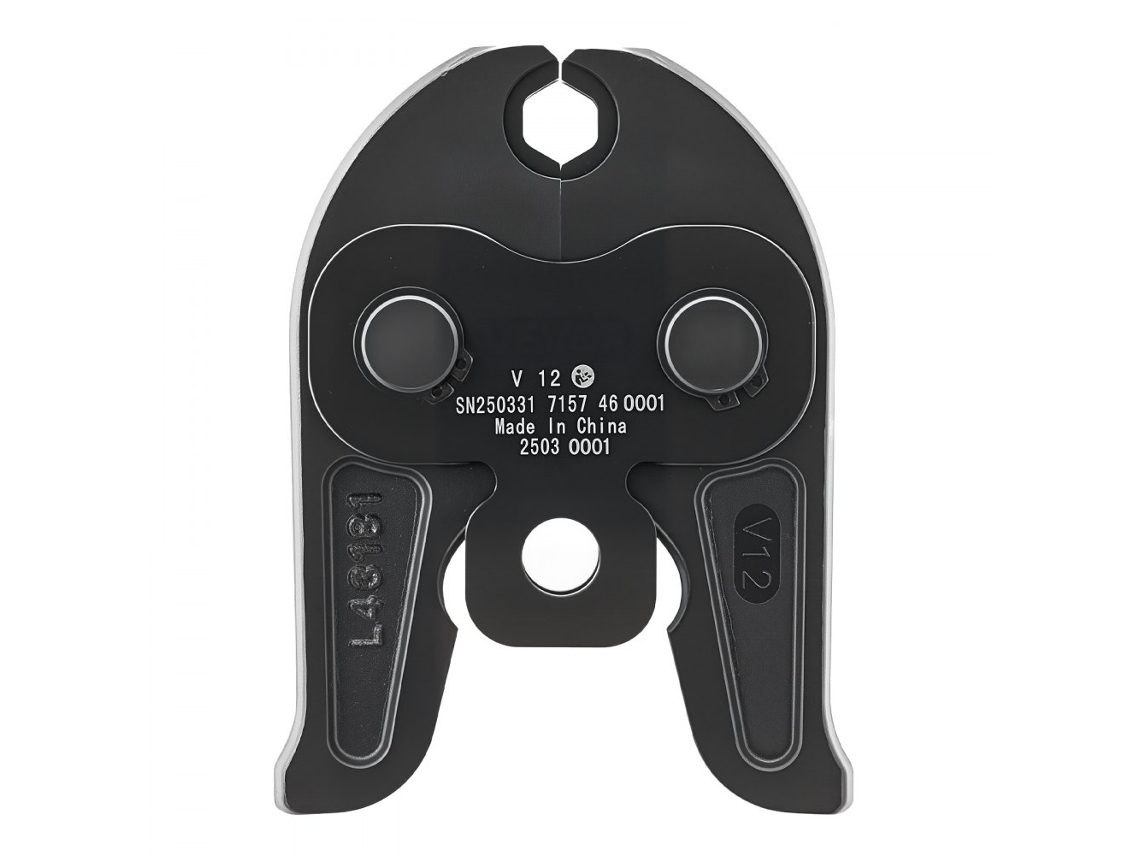 Prensador V12 de 12 mm para tubos de acero inoxidable, compatible con herramientas eléctricas Tekmaquinas