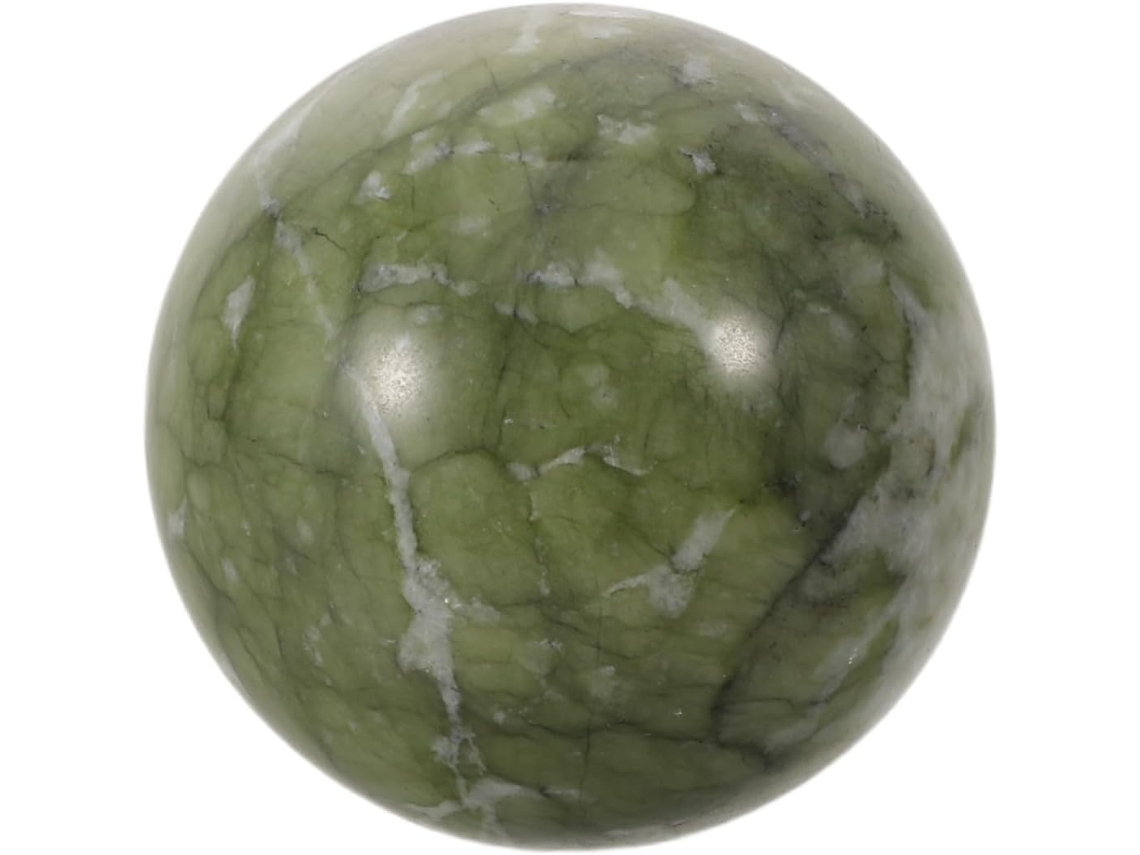 Esfera Cristal Natural Verde Pulido Decoración Adorno Refinado Piedra Estar Hogar Jade Feng Shui Xiu Sala