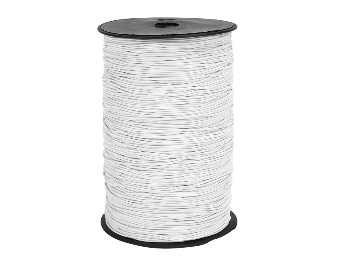 Cuerda Elástica Redonda De 1,5 Mm Y 500 M, Cordón Elástico Para Confección De Ropa Y Manualidades