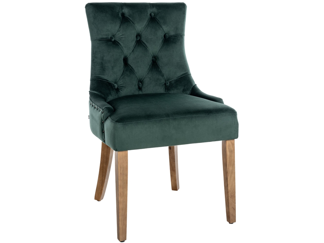 Silla De Comedor Aberdeen En Terciopelo dunkelgrün/antigo claro CLP