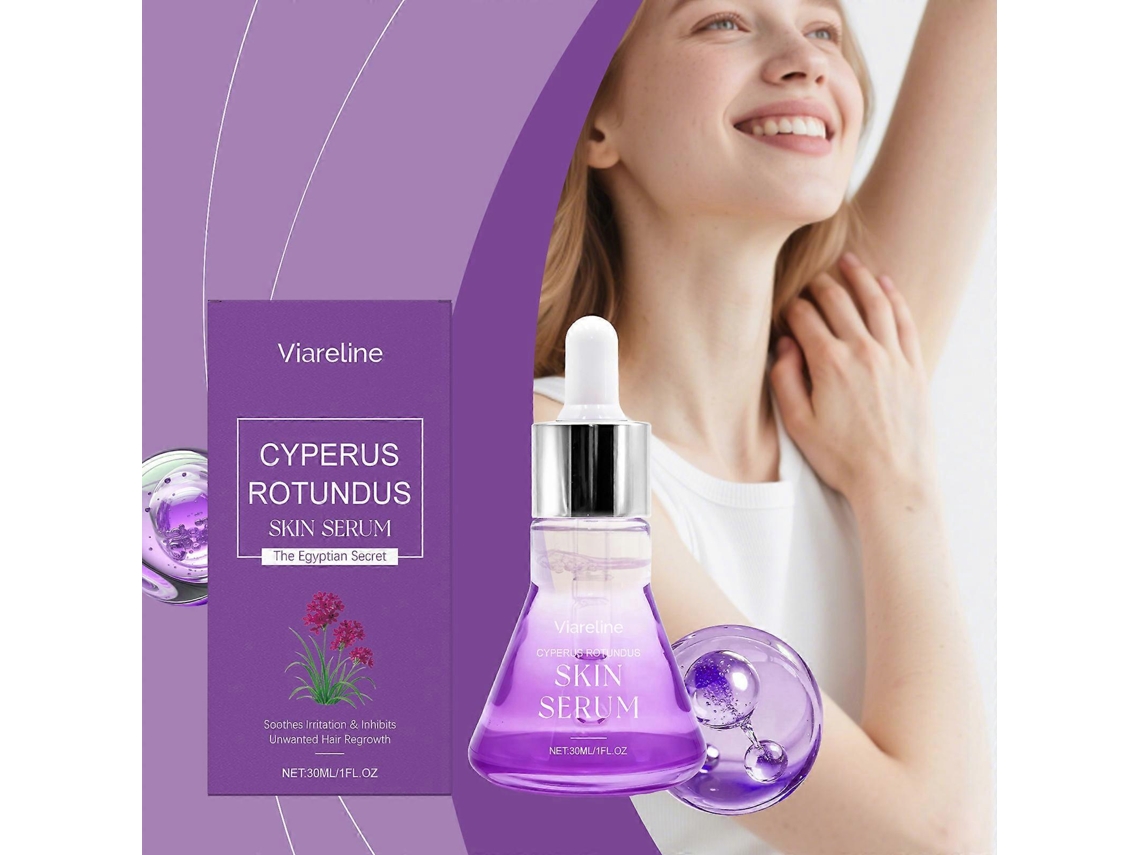 Sérum De Pele Viareline Cyperus Rotundus 1-3x, Óleo Natural Para Remoção De Cabelo E Cuidado Com Cabelo Encravado, Hidratação E Calmante