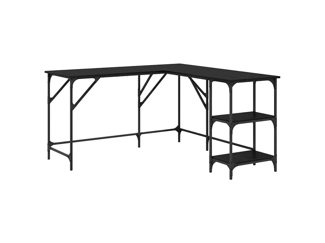 Escritorio | Escritorio secreter Roble negro 139 x 139 x 75 cm Madera procesada