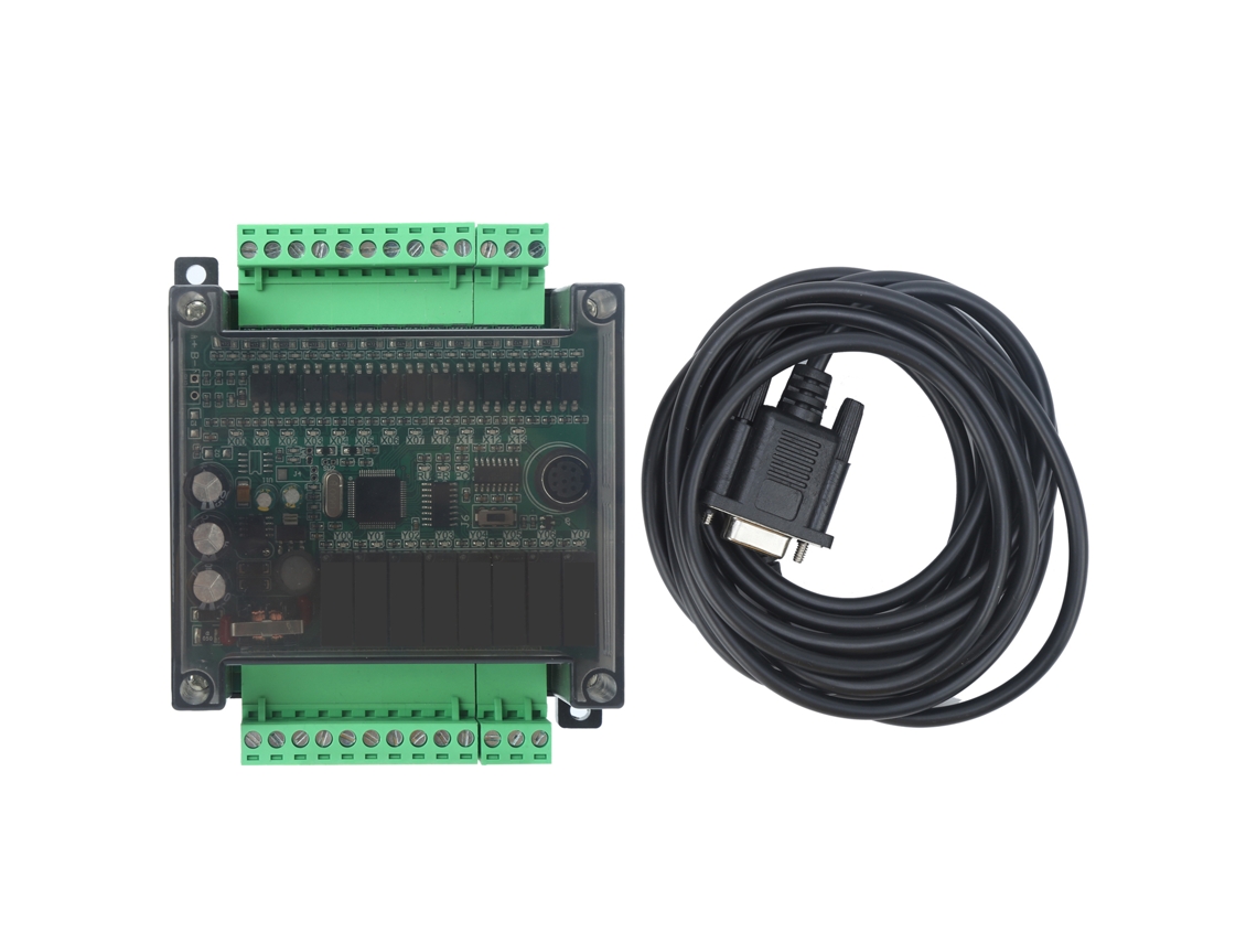 Controlador Plc Programable Con Módulo De Control Industrial Y Cable Dvp 2n 1n 20mr