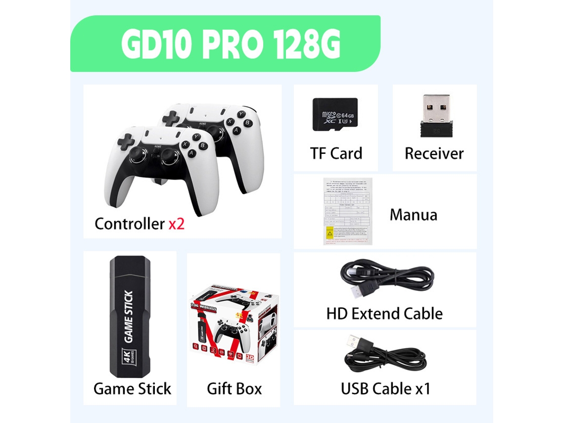 Consola de juegos retro PSP YUNZII X2 Plus God Of War en alta definición 128 GB Inglés