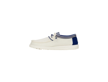 Mocasines HEY DUDE Wally Letterman Piel Azul (44)