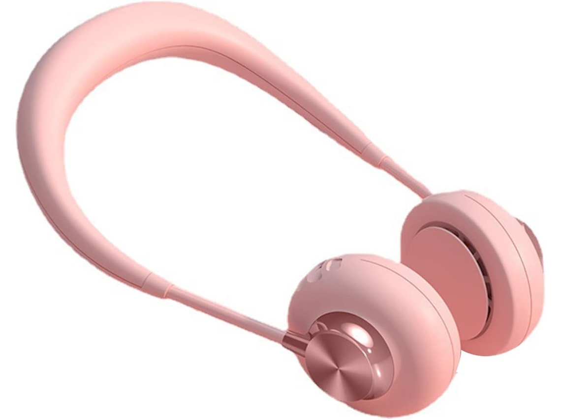 Ventilador De Cuello Colgante Sin Aspas Ventilador Portátil Recargable Por Usb 1800 Mah Enfriador Aire