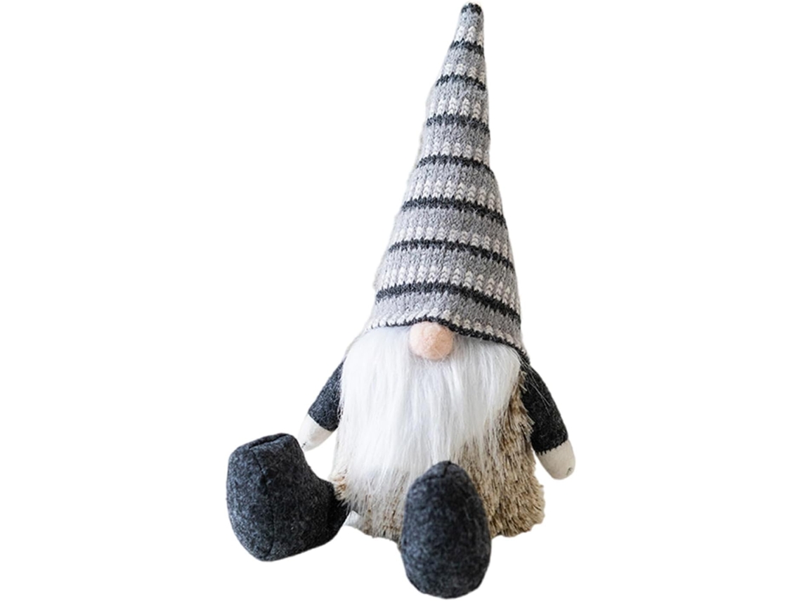 Gnomos Navideños De Peluche: Elegantes Adornos Sin Rostro Para Una Temporada Festiva.