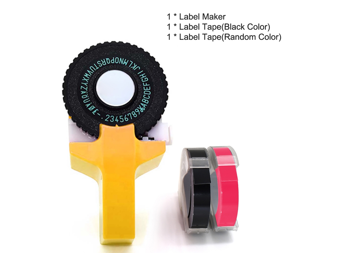 Mini Máquina Portátil De Etiquetado 3d Manual Con Cinta De Pvc De 9 Mm Para Grabado De Letras Diy.