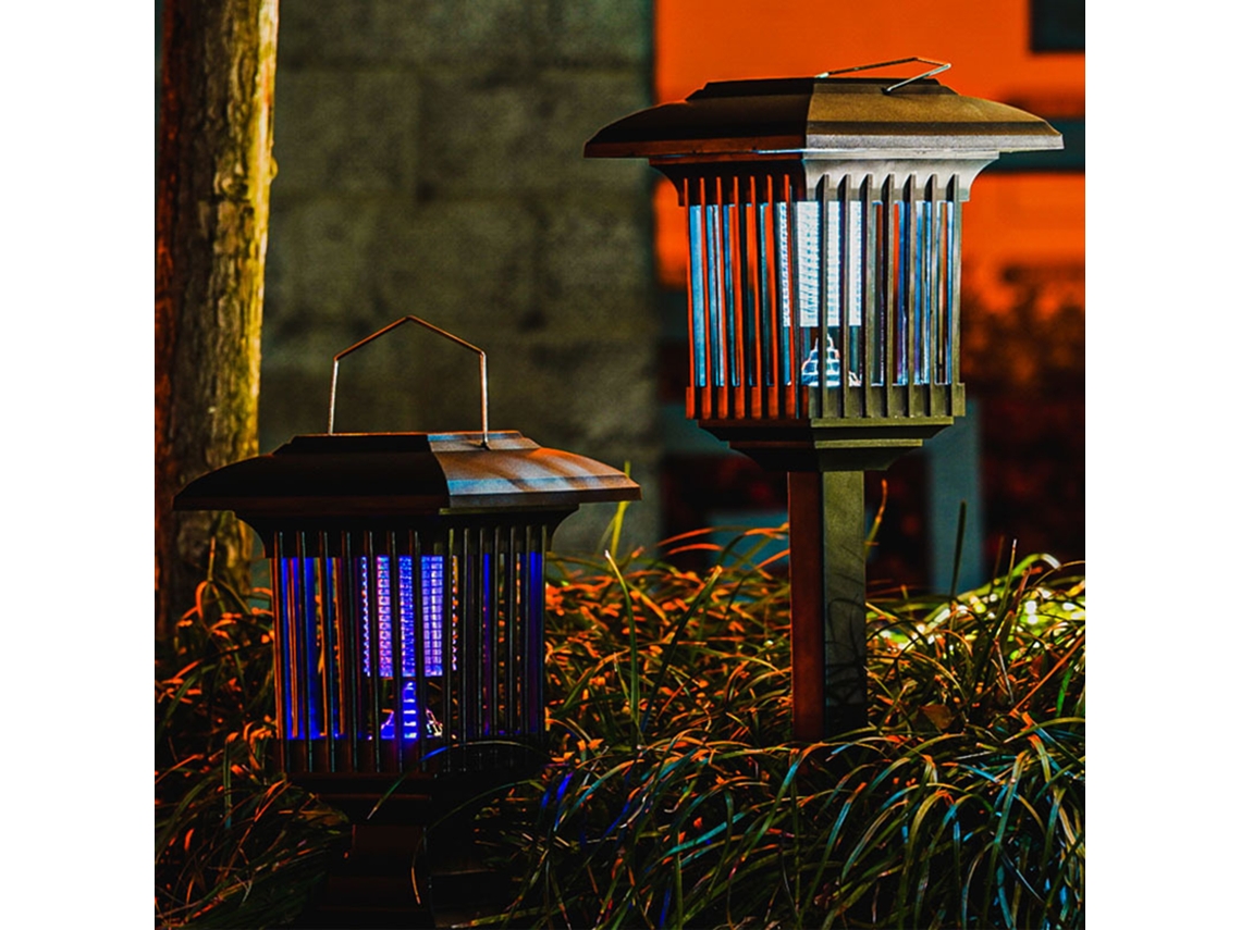 Yncm2026-lámpara Solar Para Matar Mosquitos Lámpara De Jardín Zancudo Eléctrico Exterior Zancudos Moscas Para Jardín Patio Cesped