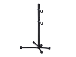 Relaxdays Soporte Bicicletas Pared, Plegable, Regulable, Hasta 25 Kg, Colgador Bicis Garaje O Sótano, Negro Y Plateado