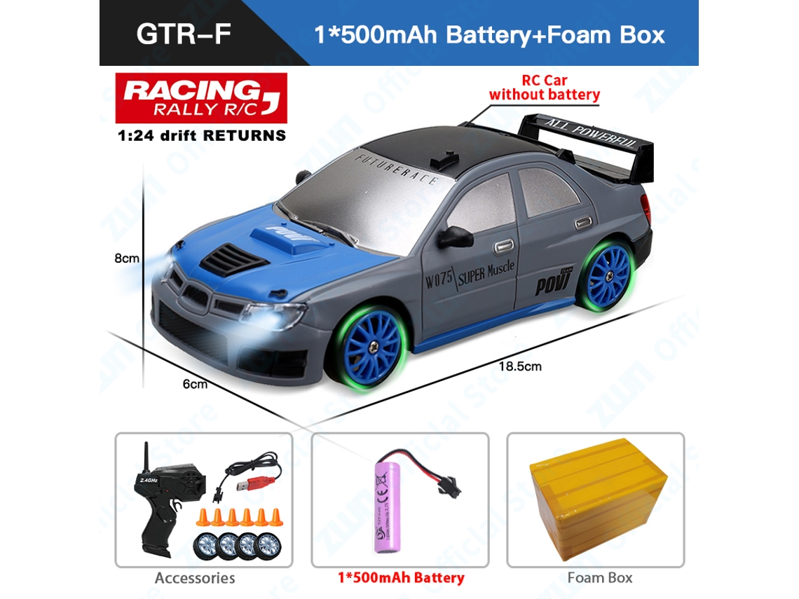 Coche RC 116 2WD con luces LED, todoterreno de escalada, control remoto de 2.4G, juguete para niños y niñas, color dorado. Aeuzwr