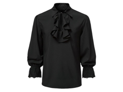 2026-camisa Steampunk Vintage Con Volantes Manga Larga Para Hombre Cosplay Casual
