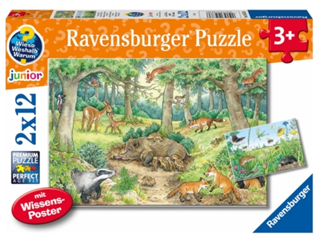 Puzzle RAVENSBURGER 05673 rompecabezas 12 pieza(s) Animales