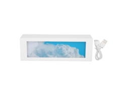 Lámpara nocturna USB recargable con 3 niveles de brillo para uso decorativo sobre mesa.