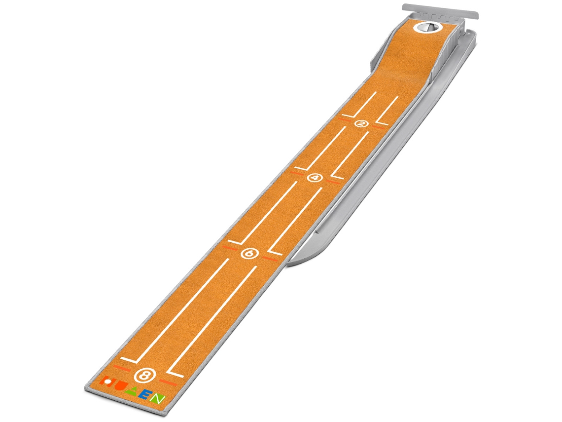 Mini tapete de putting, equipo portátil para practicar golf en interiores y exteriores, naranja Digitallab