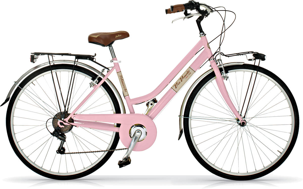 Bicicleta Urbana Via veneto 605 para mujer 6 velocidades en color negro 605lady 46