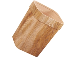 Papelera De Oficina De 14 Litros, Papelera Cuadrada Con Tapa, Contenedor De Residuos Para Sala De Estar Y Baño.