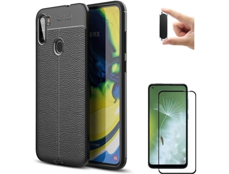 Funda, Protector y Soporte para Samsung Galaxy M11 PHONESHIELD Rugged Leather Negro