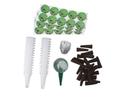 Kit hidropónico con 30 cestas, cúpulas, esponjas y pegatinas para el cultivo