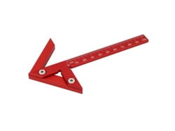 Calibre Central De 105 Mm, Regla De Medición De 45° Y 90°, Aluminio Para Carpintería.