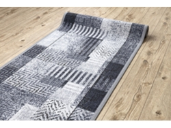 Alfombra de Pasillo con Refuerzo de Goma Essenza Gris 100 cm