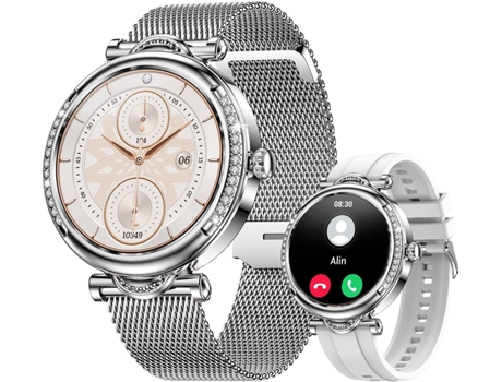 Reloj Inteligente (Responder/Hacer Llamadas), Reloj Deportivo para Mujer de 1,27 Pulgadas con Seguimiento de la Salud de la Mujer, Resistente al Ag...