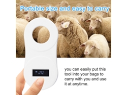 Lector portátil de microchips para animales de 134,2 kHz (modelo 2026) con pantalla OLED para la gestión de aves, peces y mascotas (perros y gatos).