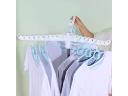Tendedero plegable giratorio de 360º de acero inoxidable resistente, accesorios para lavandería