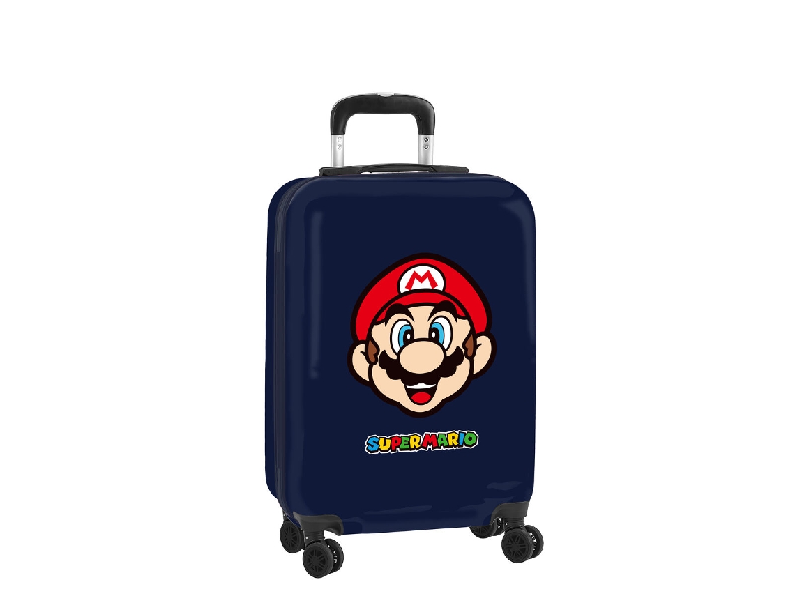 Maleta De Cabina Super Mario Super Mario (azul Marino - 34,5 X 55 X 20 Cm)