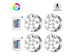 2026-lámparas Led Sumergibles Rgb Impermeables Ip65 Con Control Remoto Para Decoración De Paisaje