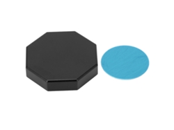 Caixa De Giz Para Taco De Bilhar Magnética Octogonal Mini Portátil Universal Para Giz Redondo Preto