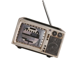 Maceta De Resina Con Forma De Televisor Retro Para Decoración Práctica.