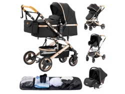 Cochecito de bebé, sistema de viaje 3 en 1, diseño ligero, W530 negro