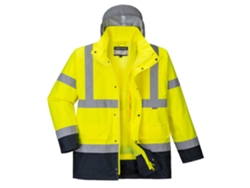 Parka 4 En 1 De Alta Visibilidad Contrast Traffic Naranja Marino / Xl
