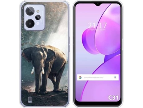 Carcasa para Realme C31 TUMUNDOSMARTPHONE Dibujos Elefante Multicolor