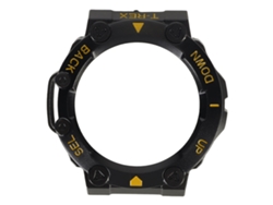 Funda protectora para Amazfit T Rex 2, parachoques antigolpes, accesorios, negro y dorado