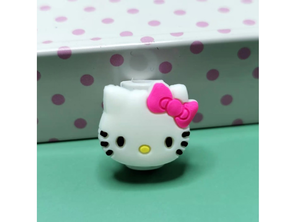 Protector De Cable Cargador Para Teléfono Cute Pvc Cordón Anti-rompecabezas Estilo Cartoon Arcoíris Rosa Para Uso Diario