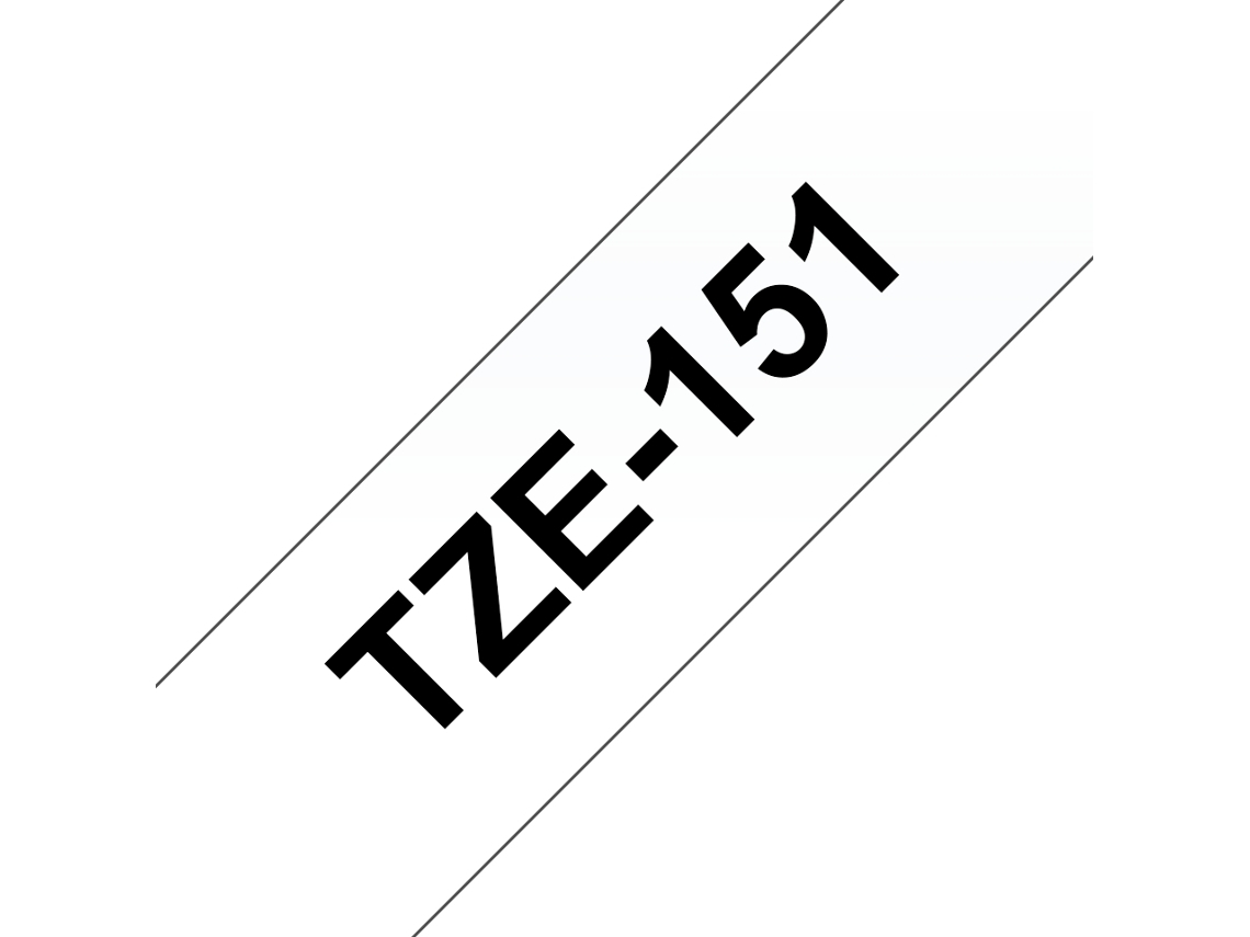 Cinta laminada Compatible Brother Tze151 Texto Negro / Fondo Claro 24Mm X 8M
