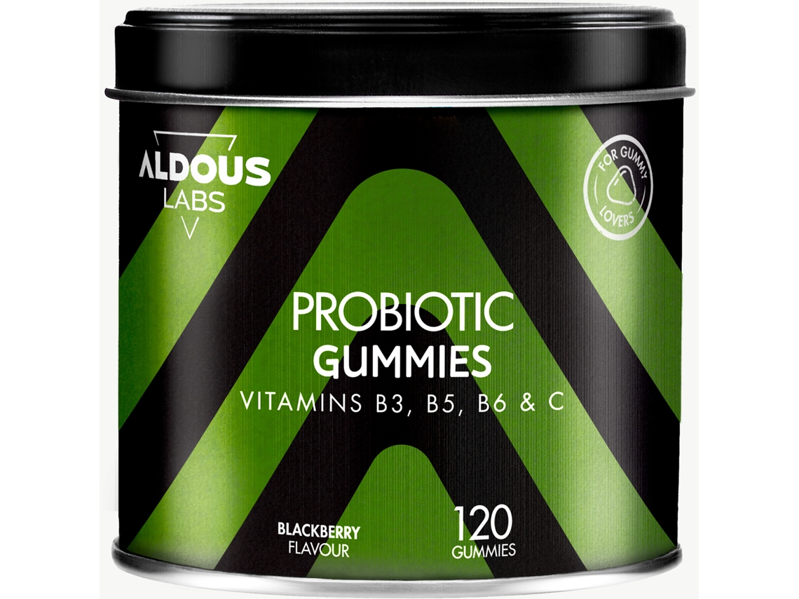 Probióticos con Vitaminas en gominolas ALDOUS LABS 120 gummies sabor natural a mora