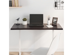 Tablero Mesa | Tablero De Escritorio | Superficie De Mesa Madera Tratada Roble Borde Vivo Marrón 100x50x2 Cm