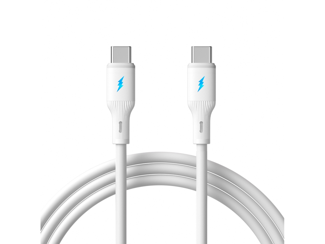 Cable De Carga Rápida Usb-c A Usb-c De 66w - Silicona, 100cm White