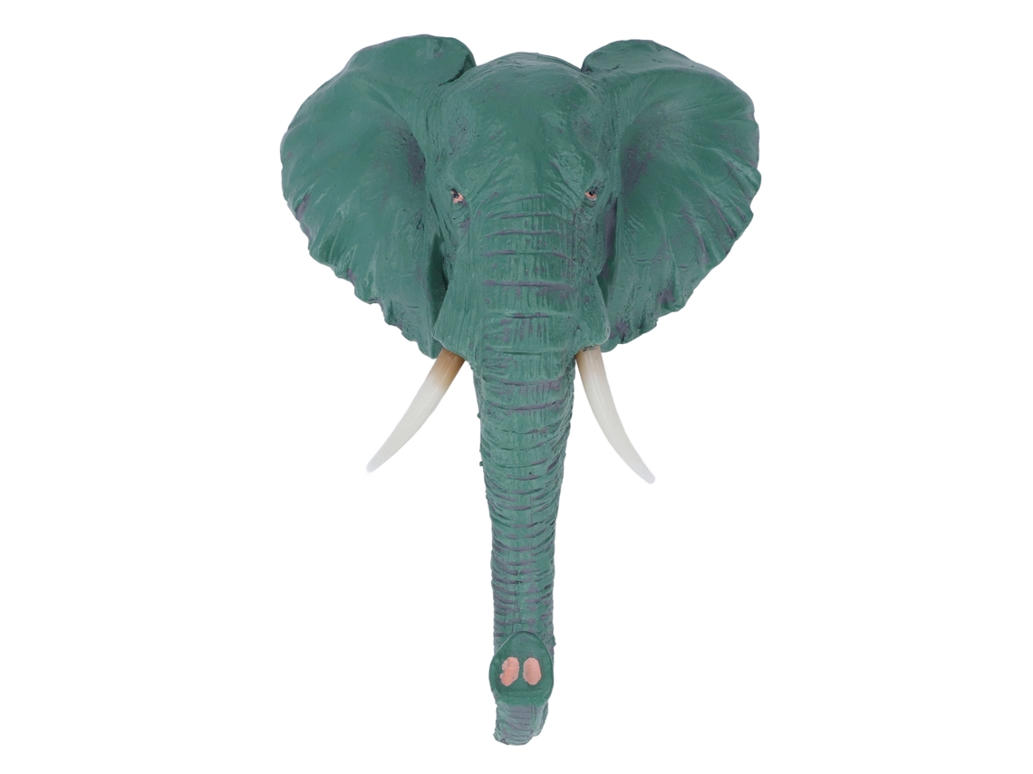 Gancho De Pared Con Forma De Cabeza De Elefante De Estilo Retro Americano, De Resina, Decorativo Y Práctico.