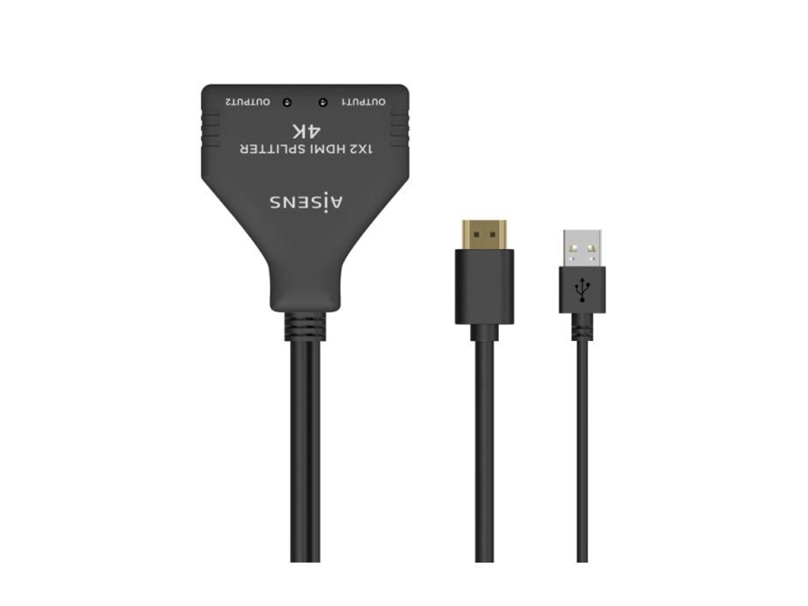 Adaptador de Corriente AISENS A123-0654 HDMI HDCP HDMI x 2