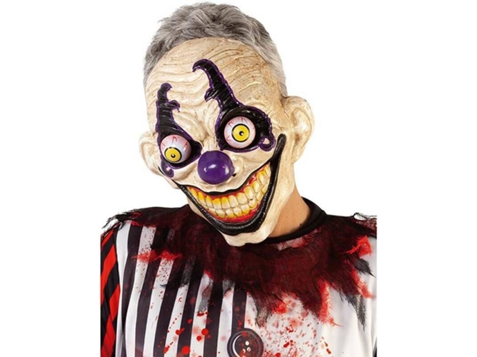 Máscara DISFRAZZES Payaso Con Movimiento En Los Ojos