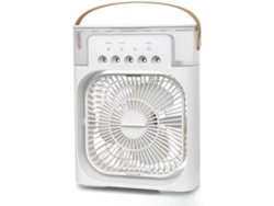 Aire acondicionado portátil, humidificador con luz nocturna RGB, mini enfriador de aire con temporizador de 1 a 3 horas, 3 modos de velocidad de viento.