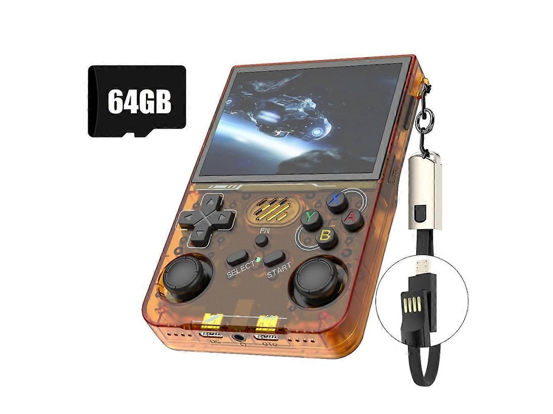 Console portátil retrô R36xx com 64 GB e 14.000 jogos GOKOCO